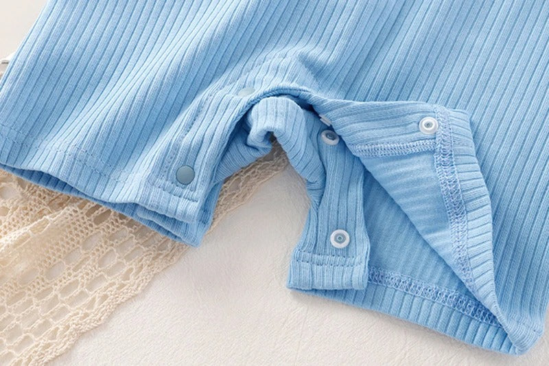 Comfy Blue Baby Boy and Girl Romper