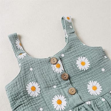 Cute Muslin Flower Top and Shorts Girls Set