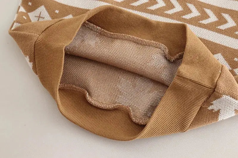 Boys Autumn Stylish Sweater & Denim Set with Shirt & Bunny Tie