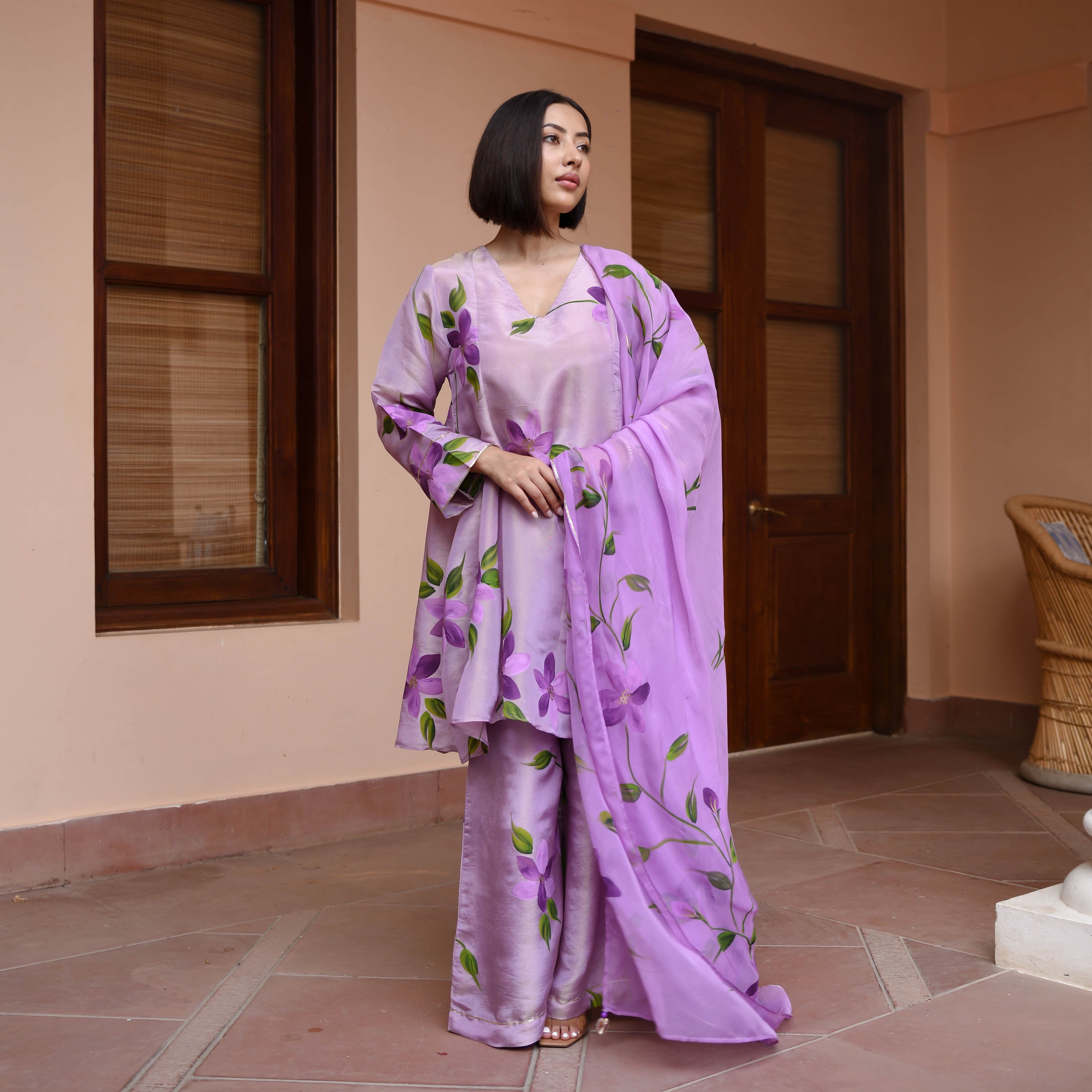 Aanya Tissue Silk Suit set