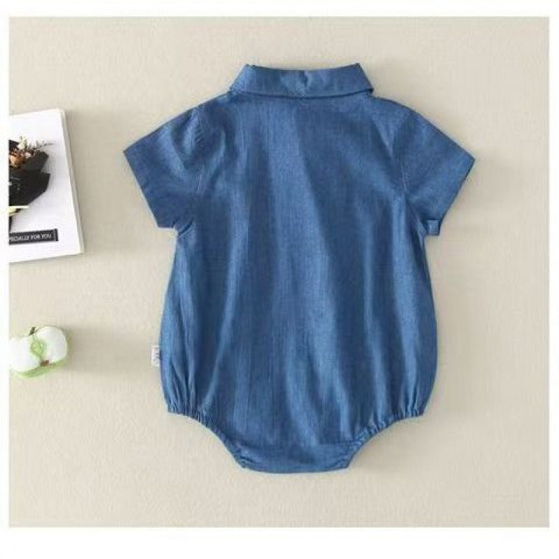 Denim Matching Boys and Girls Romper