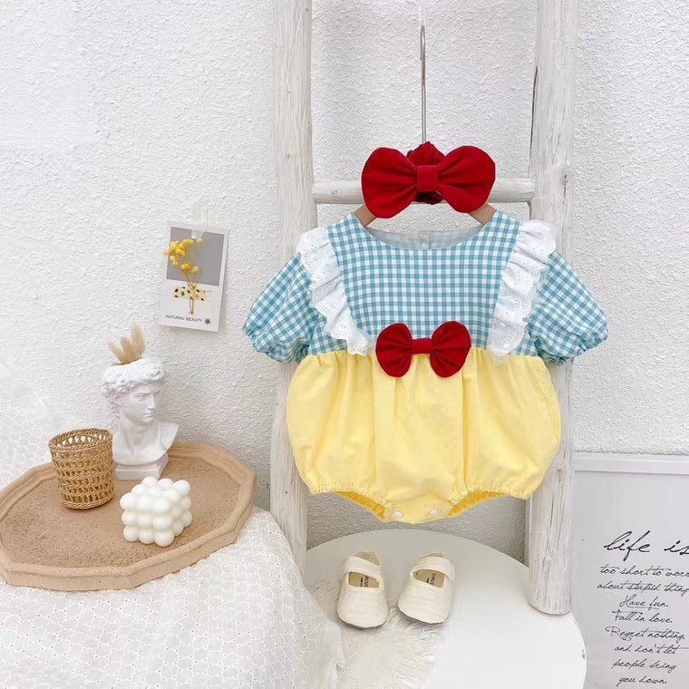 Disney Snow White Baby Girls Romper with Headband