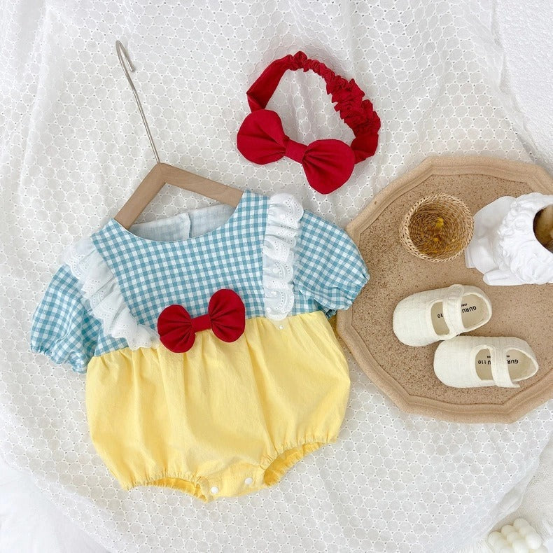 Disney Snow White Baby Girls Romper with Headband