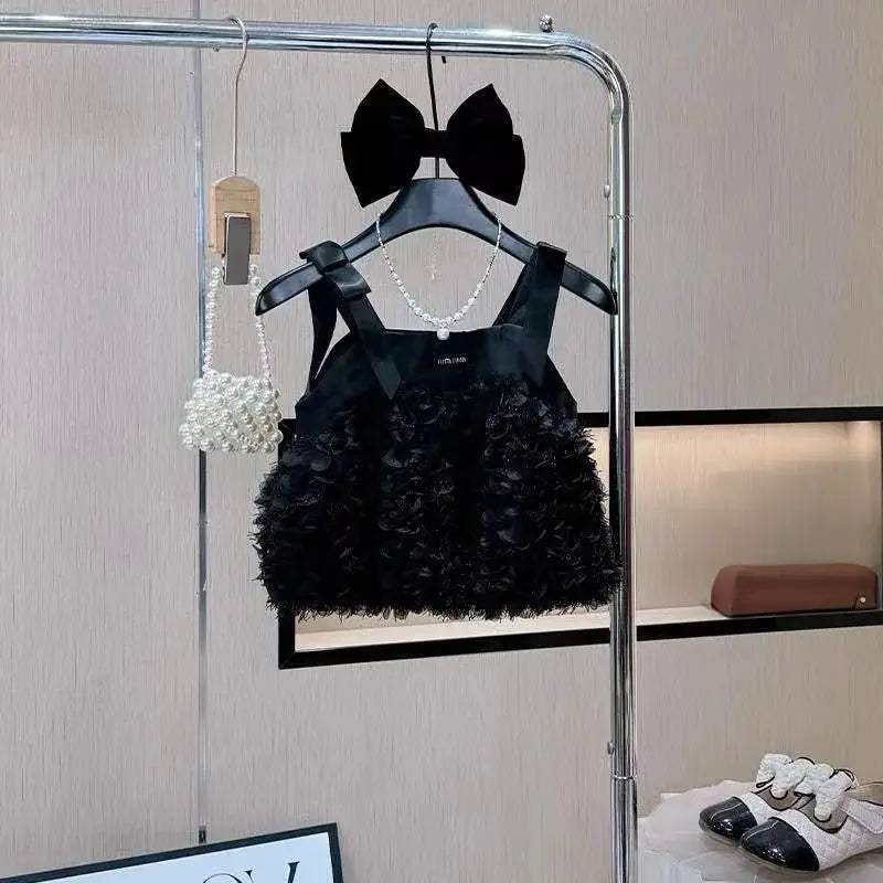 Girls Floral Ruffle Top And Palazo Pants