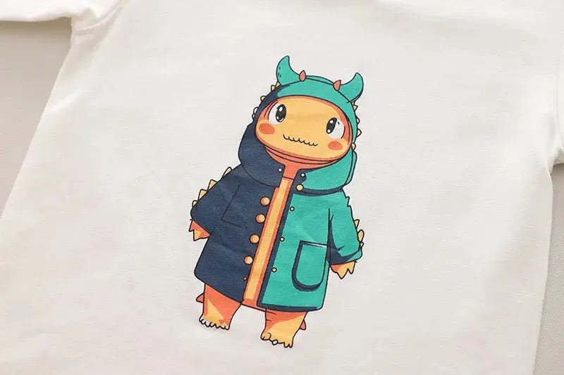 Boys Dino Jacket & Denim Pants 3 Piece Set