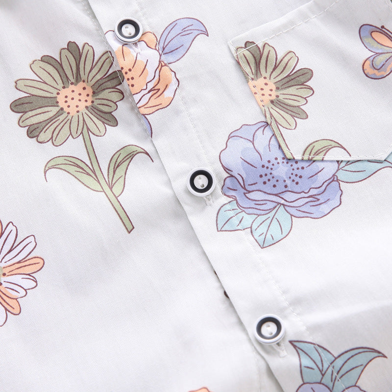 Floral Shirt and Shorts Boys Set
