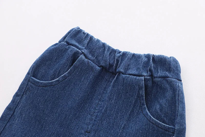 Flower Girls Top and Flare Jeans Set