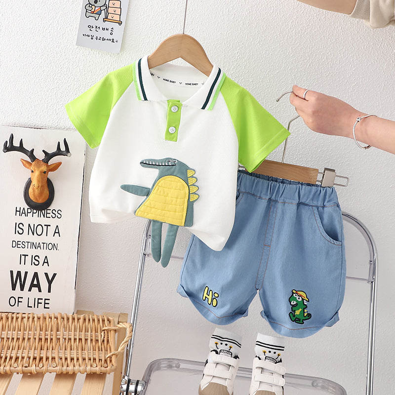 Funky 3D Crocodile Boys Clothing Set