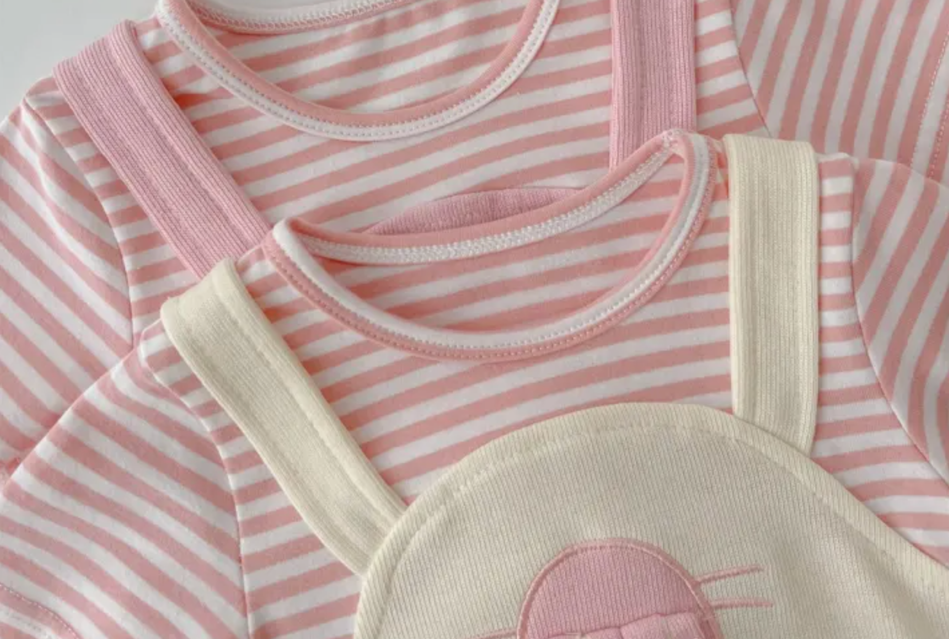 Gia Bunny Ears and Tail Baby Girls Romper