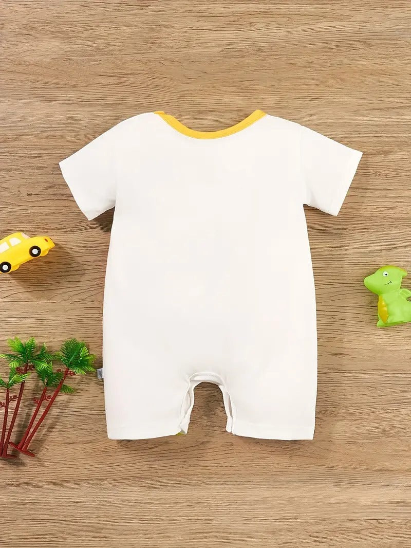 Chilling Dino Baby Boys and Girls Romper