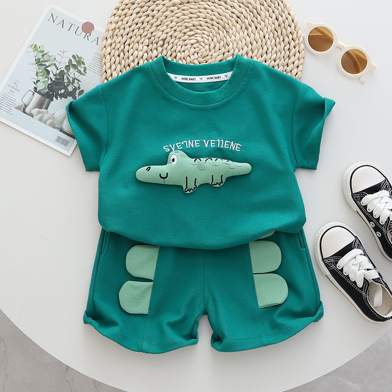 Green 3D Cool Boys Co-ord Set