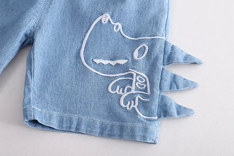 Hey Dino Shorts with Bright T-shirt Boys Set