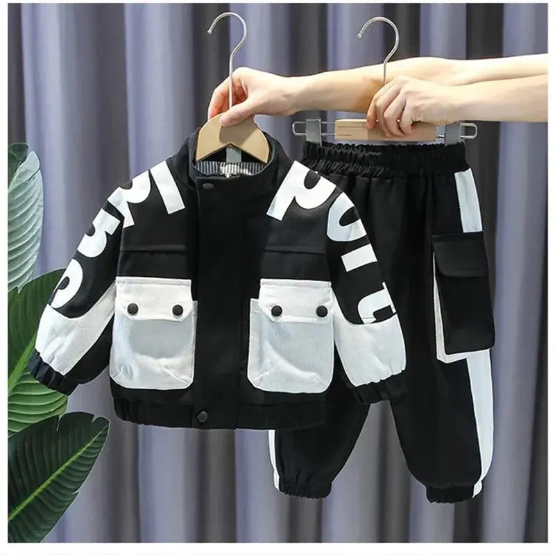 Boys Stylish Black Co-ord Set
