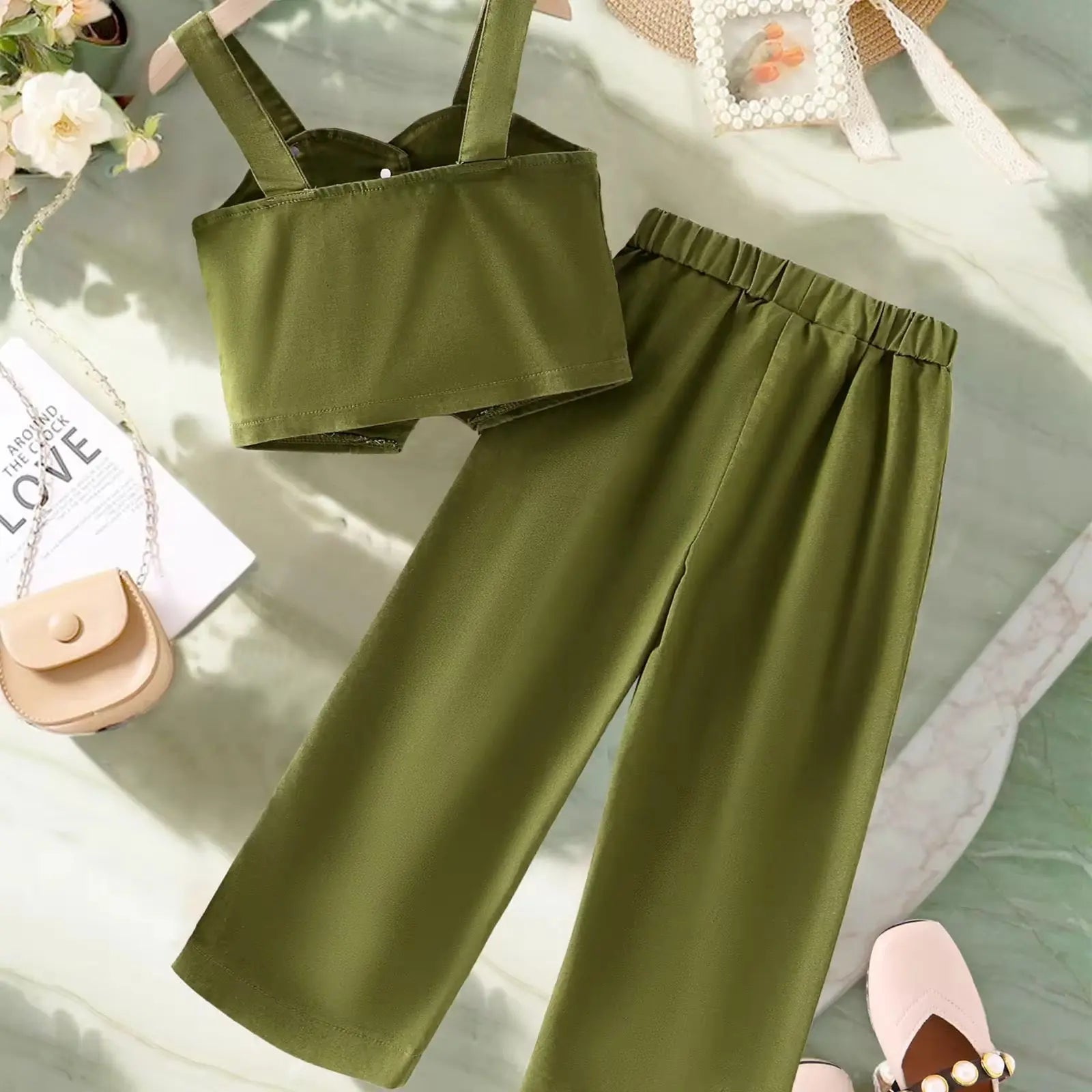 Girls Green Co-ord Set
