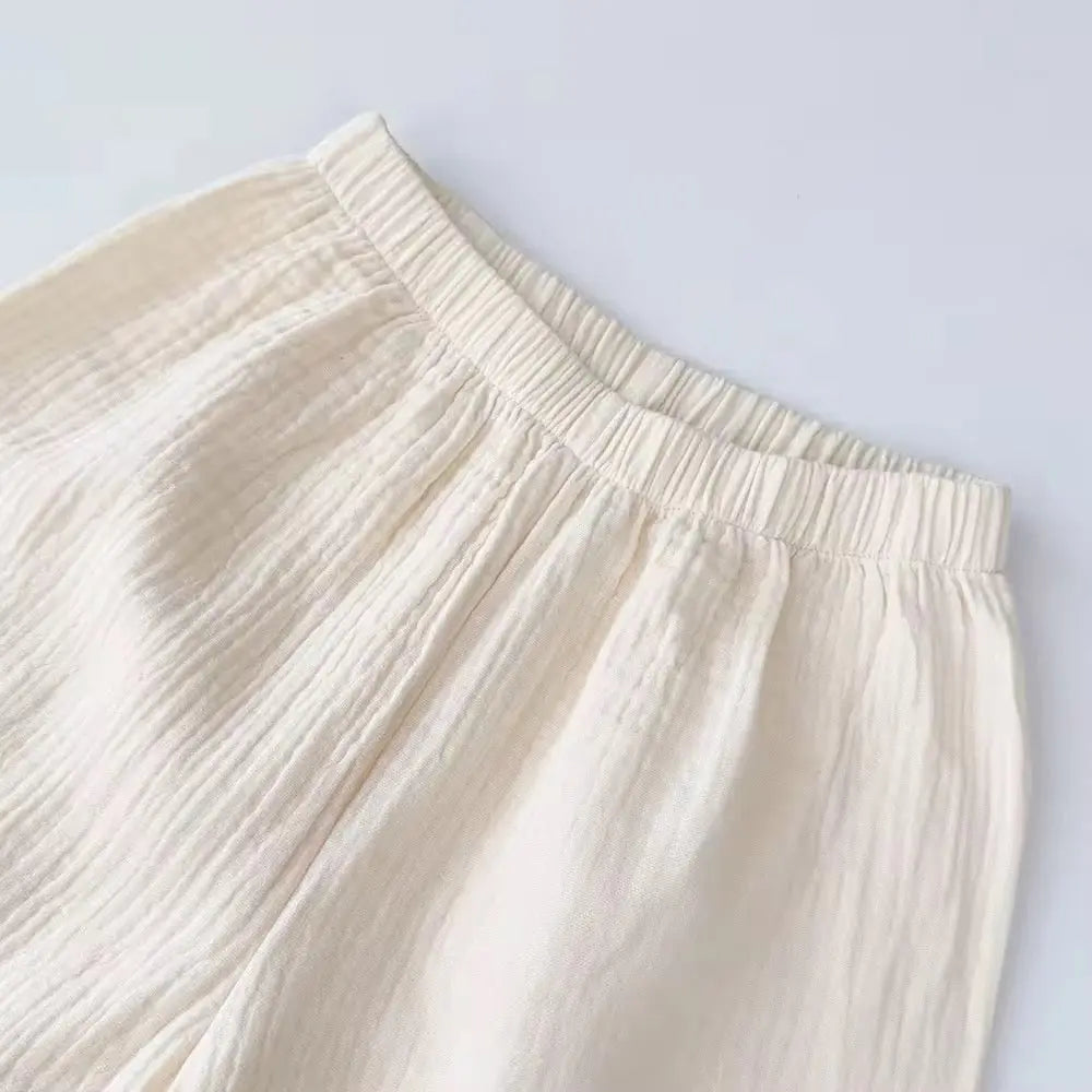 Girls Boho-Bloom Crochet Top And Pant Set