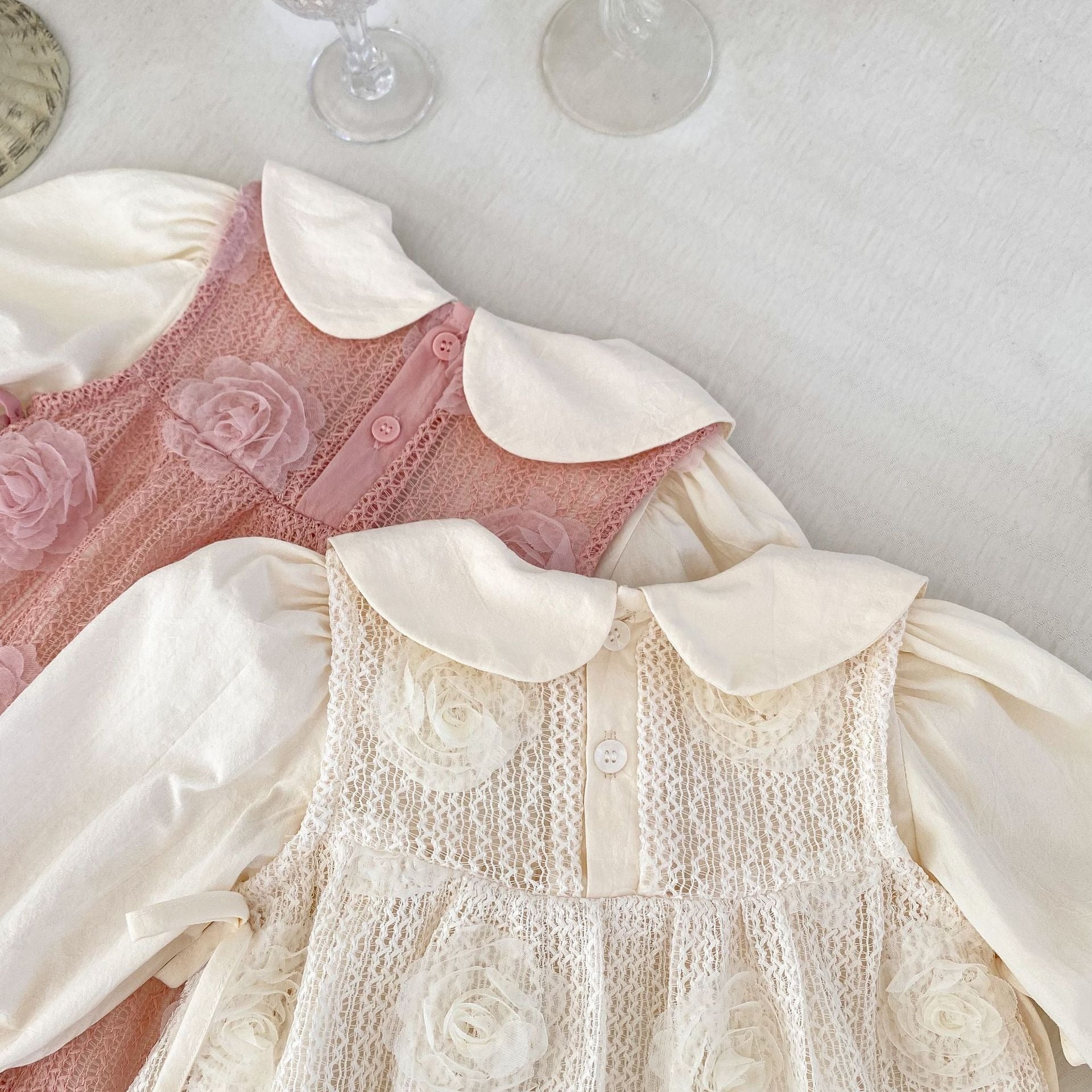 Layla 2 in 1 Baby Girls Romper and Dress Set