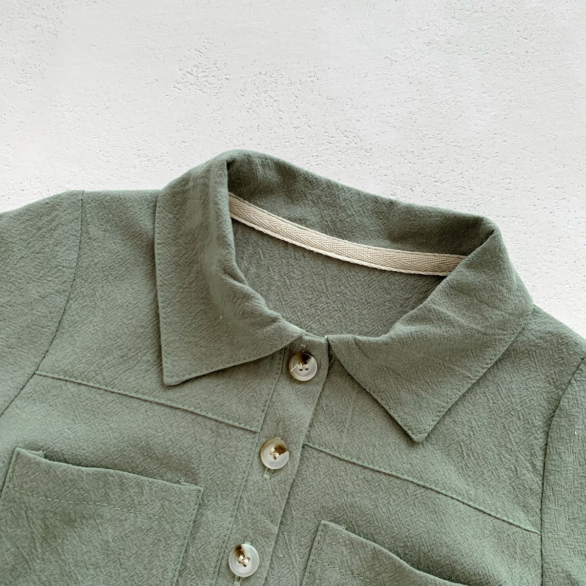 Liam Baby Boys Collared Romper