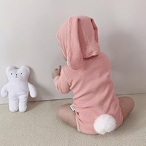 Little Baby Boy Girl Bunny Romper Set (with Hat and Socks)
