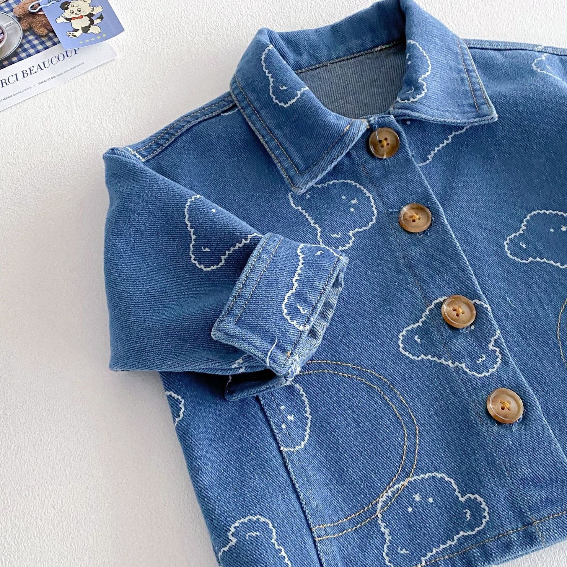 Little Boys Denim Party Set