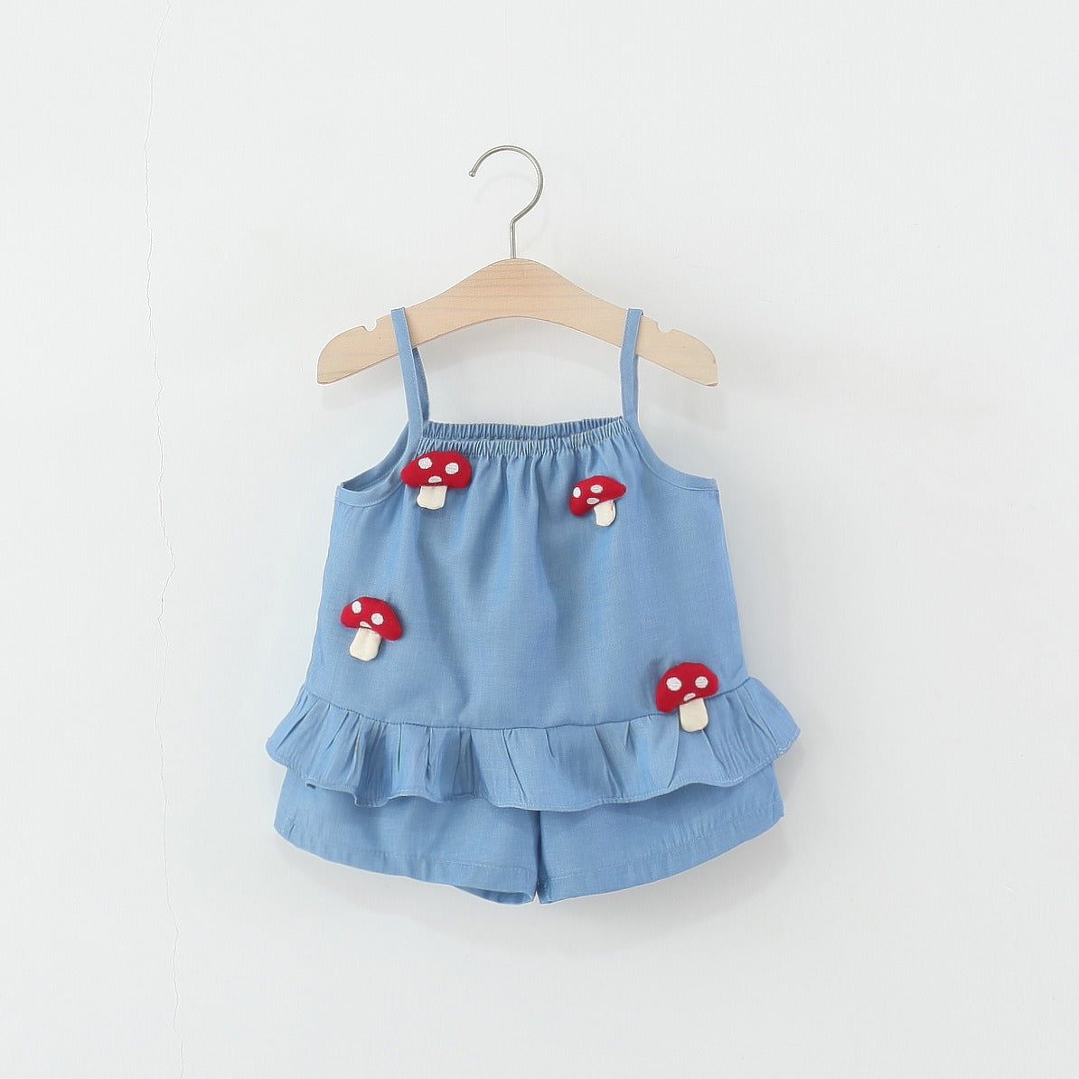 Luna Blue Mushroom Baby Girls Set