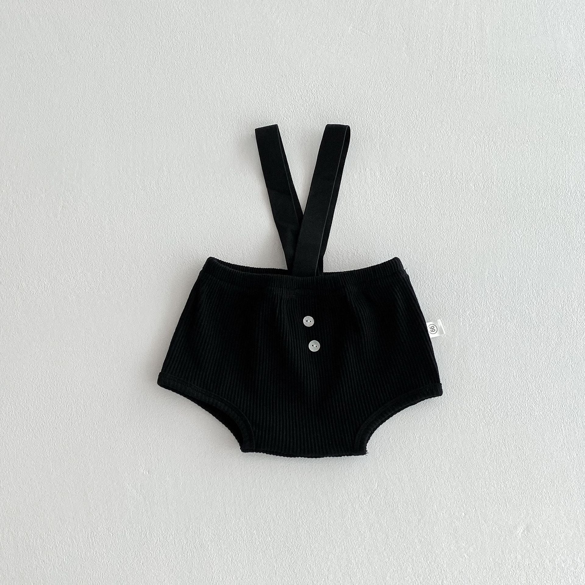 Mini Classic Suspender Boys Romper Set