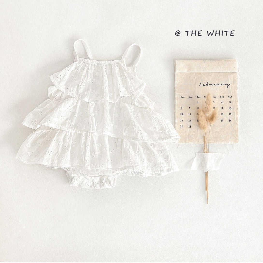 Riley Baby Girls Breathable Romper Dress