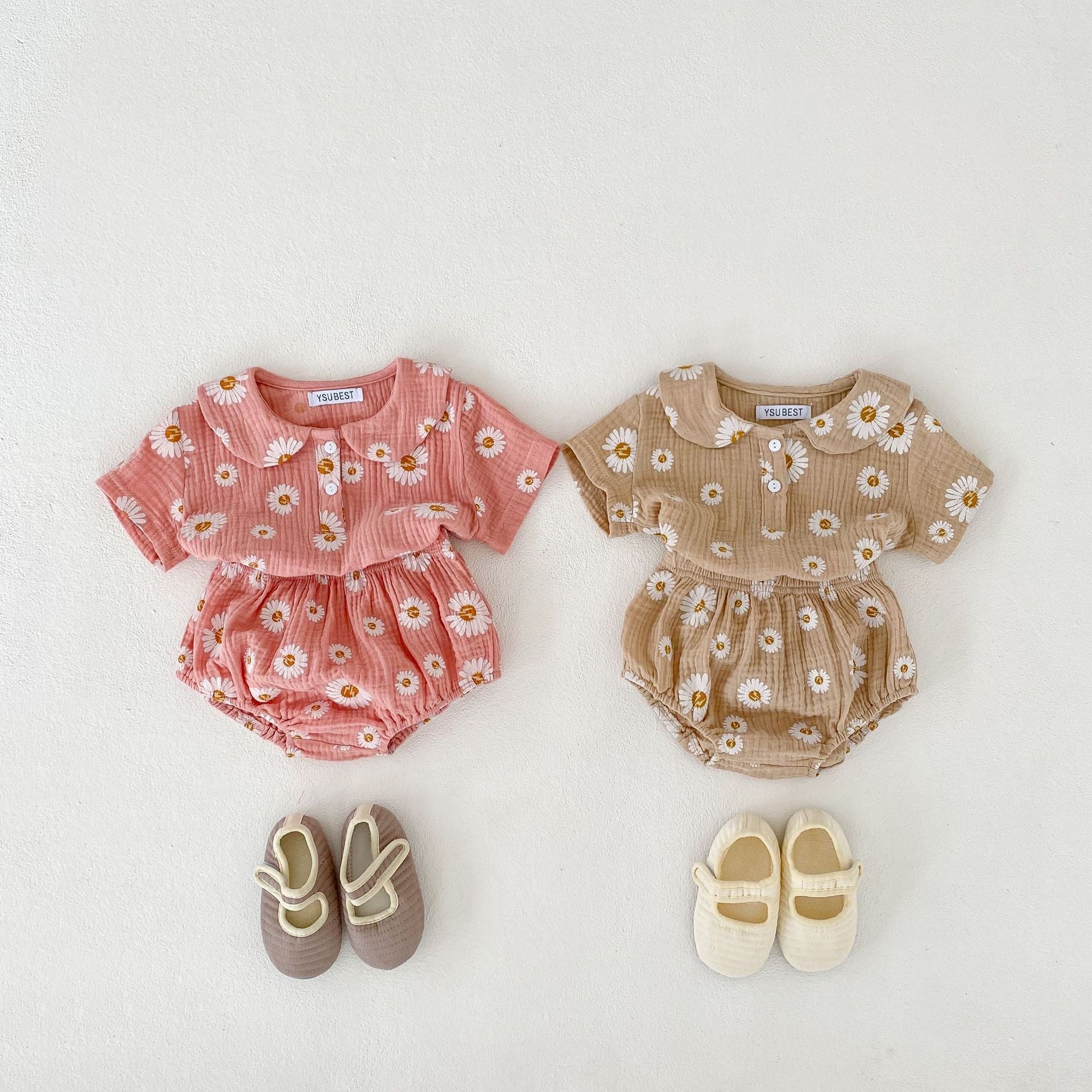 Minimalist Baby Top and Shorts Girls Set