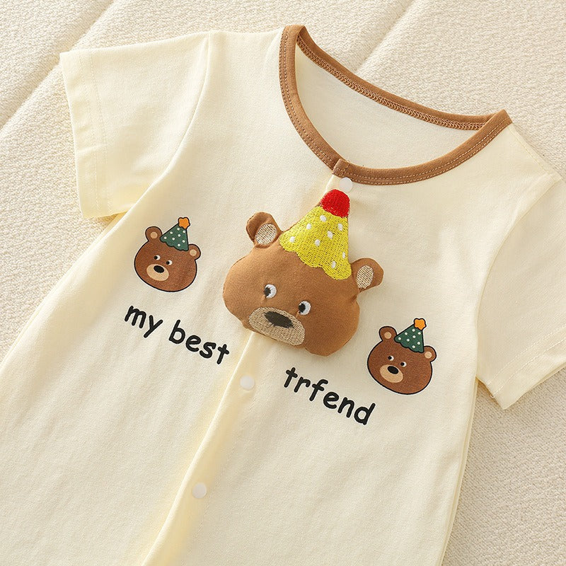 My Best Friend Bear Baby Boys Girls Romper