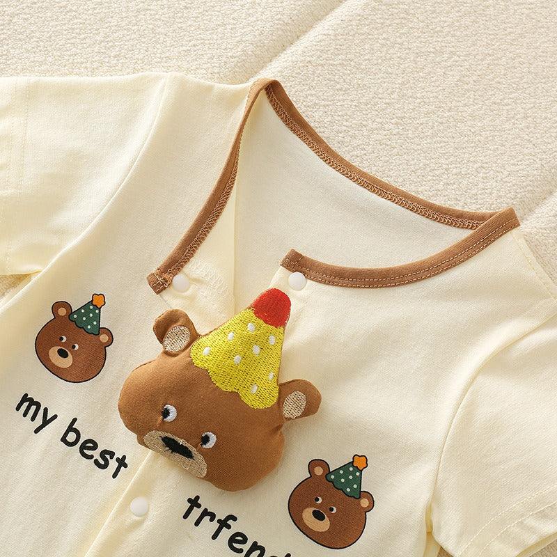 My Best Friend Bear Baby Boys Girls Romper