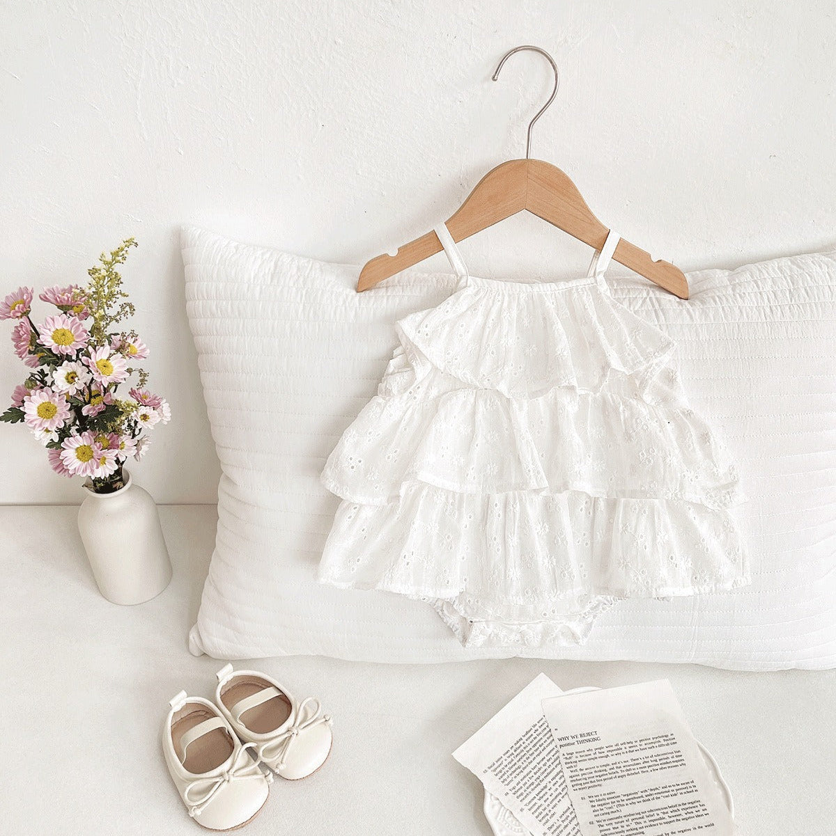 Riley Baby Girls Breathable Romper Dress