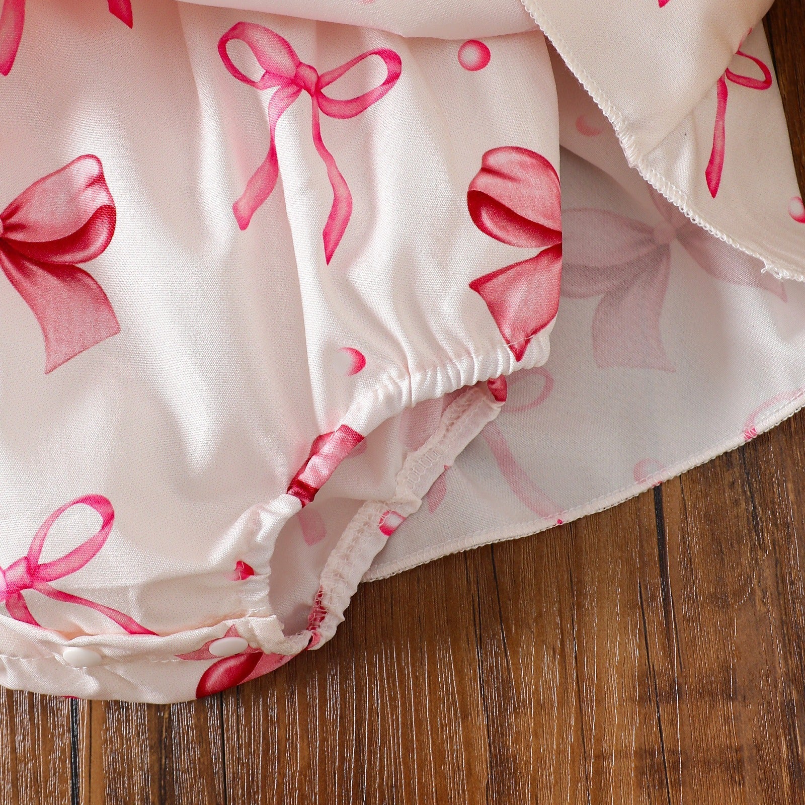 Siena Belle Baby Girls Romper Dress with Bow