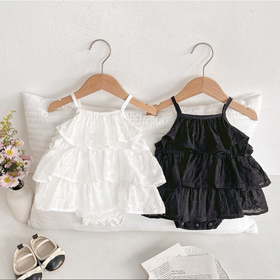 Riley Baby Girls Breathable Romper Dress