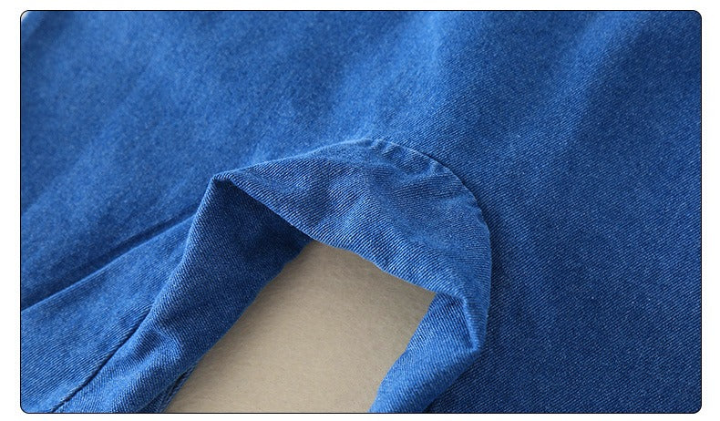 Classic Safari Baby Boys and Girls Denim Jumpsuit