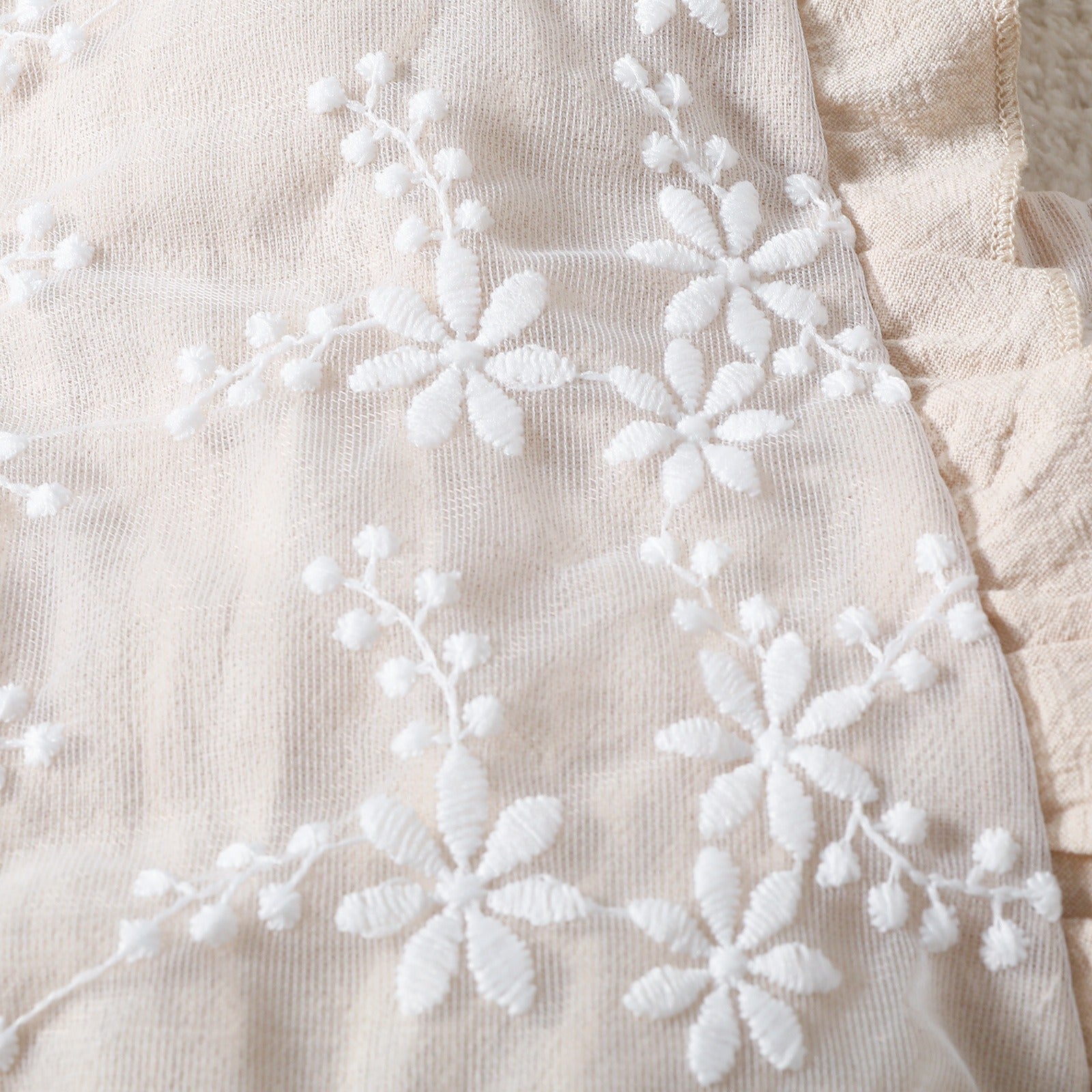 Pixie Embroidered Girls Party Romper