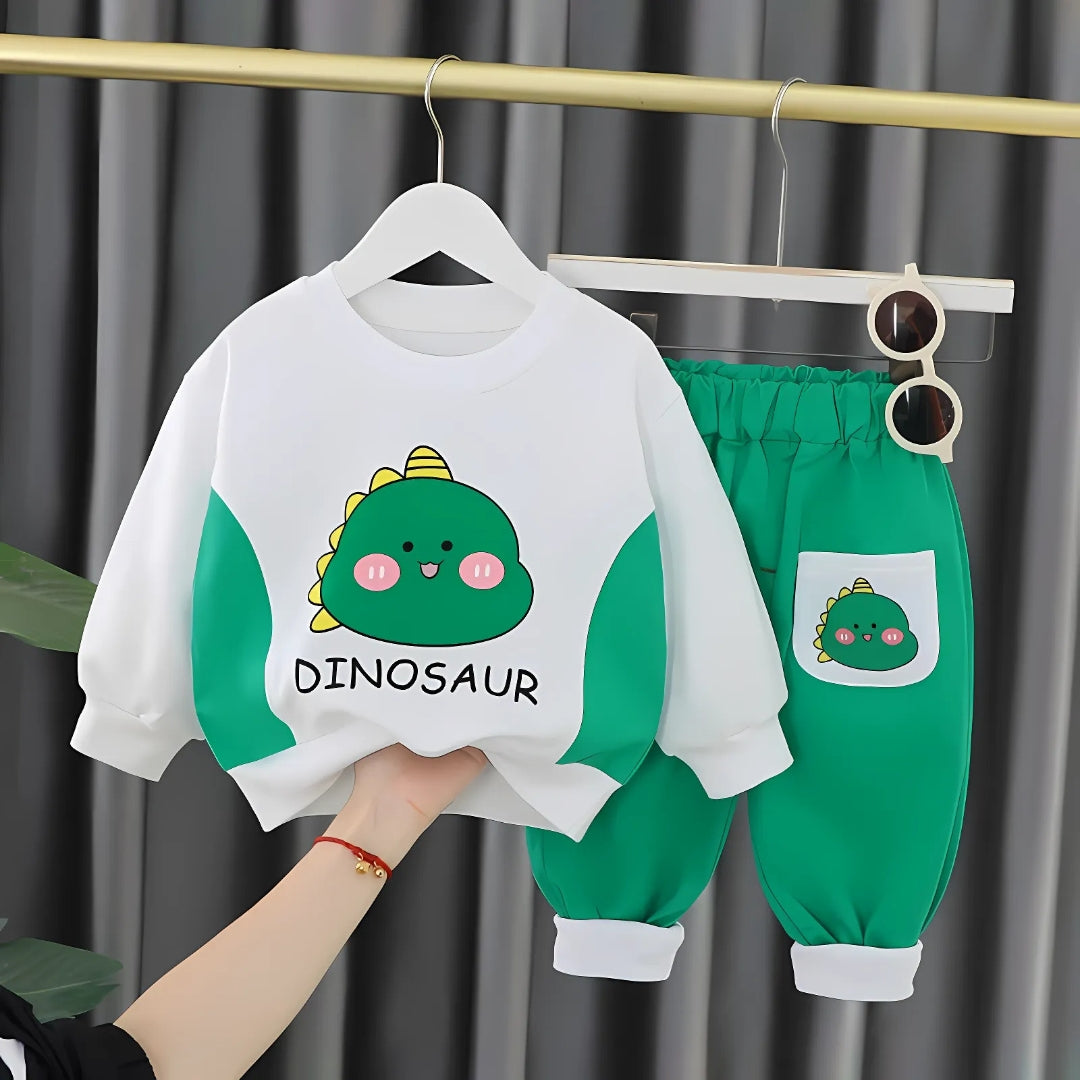 Playful Dino Boys Sweatsuit Set
