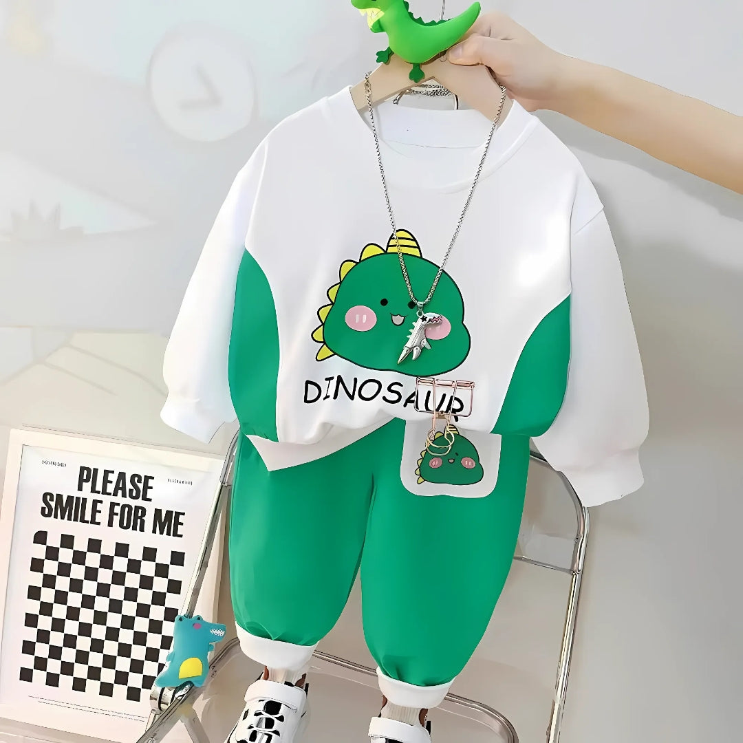 Playful Dino Boys Sweatsuit Set