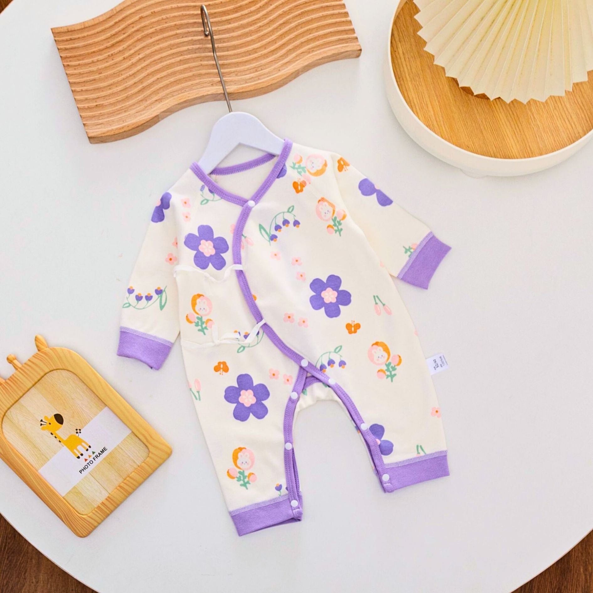 Purple Love Baby Girls Romper