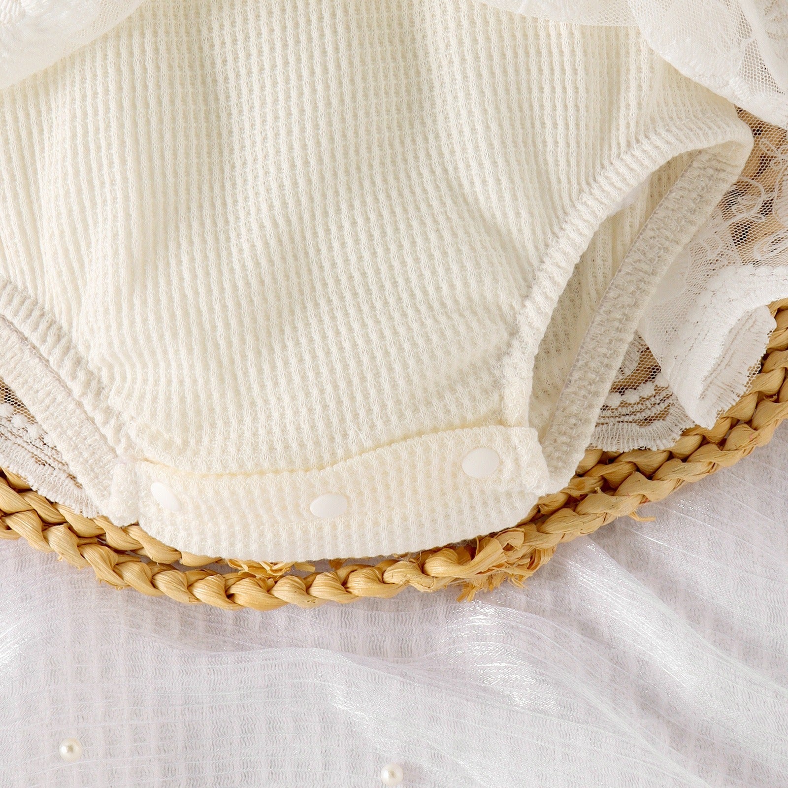 Rose Baby Girls Romper Dress Set with Socks and Bow