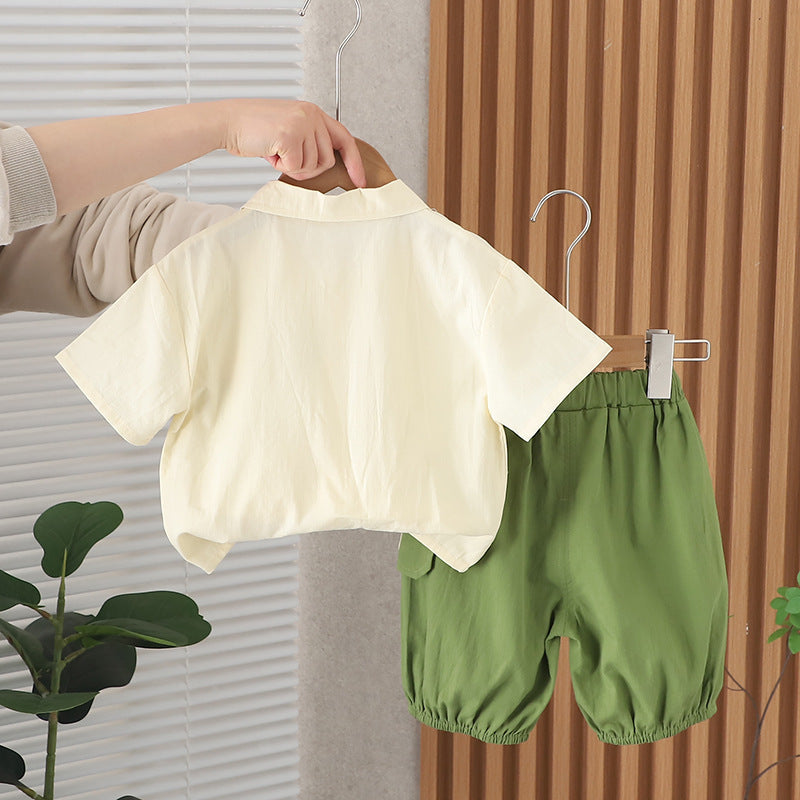 Smart Pocket Shirt and Bottom Set