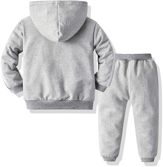 Sporty Hooded Baby Boys and Girls Track Suit Set