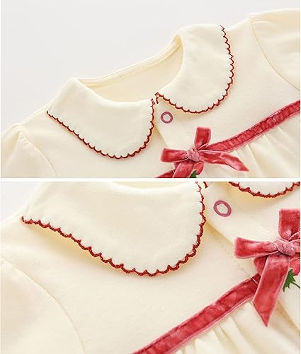 Strawberry Printed Baby Girls Romper