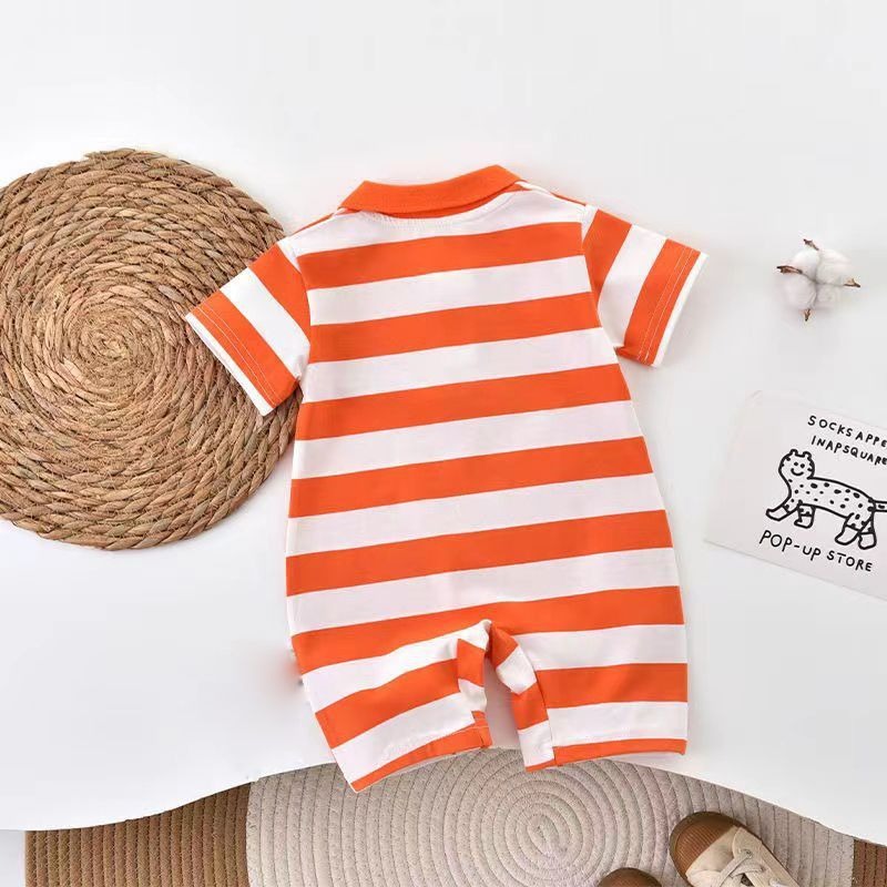 Smart Striped Baby Boys T-shirt Romper