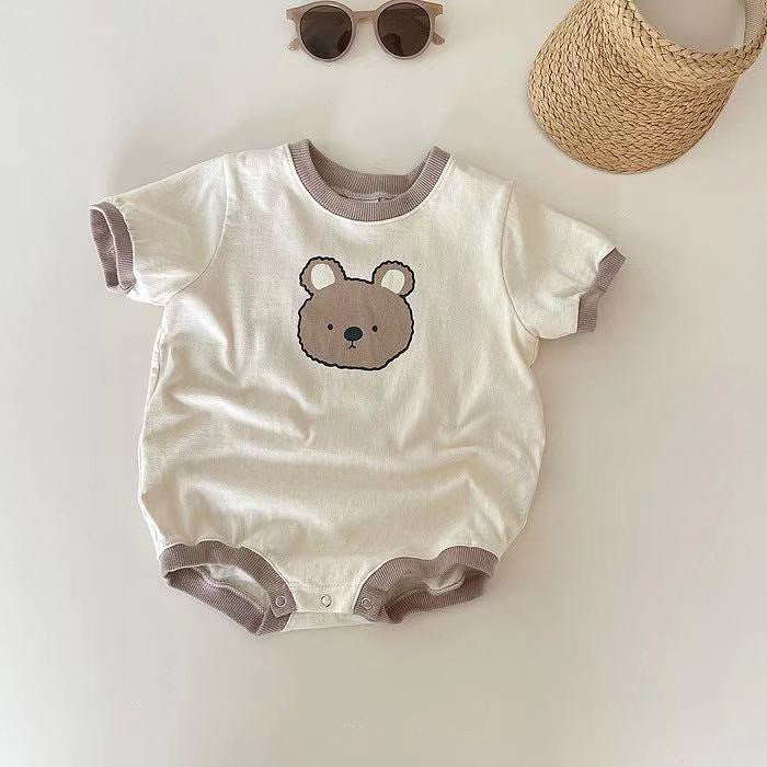 Teddy Bear Printed Baby Boys Romper