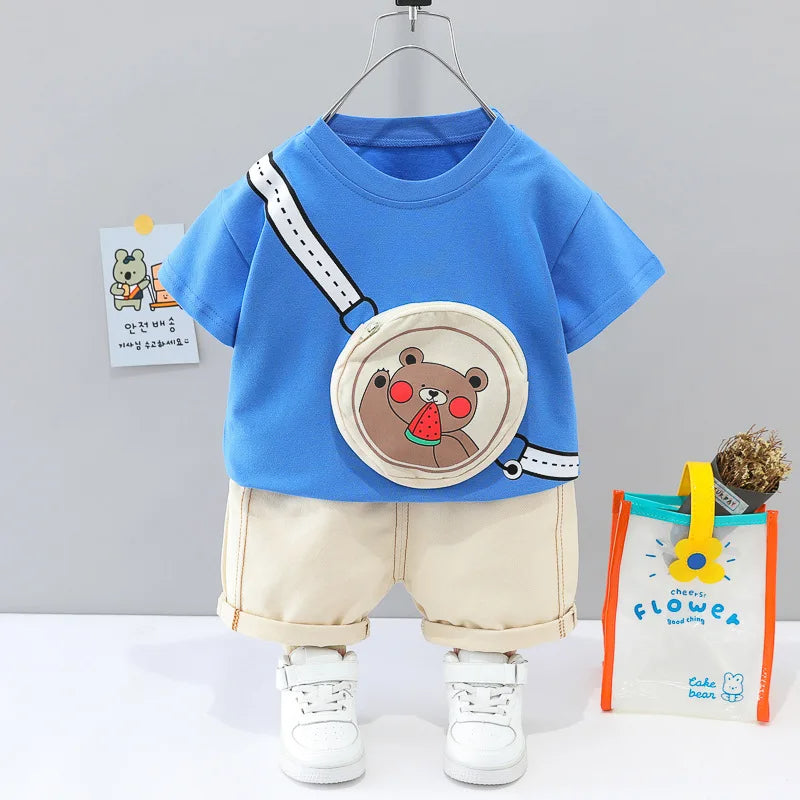 Teddy Zipper Sling Boys Set