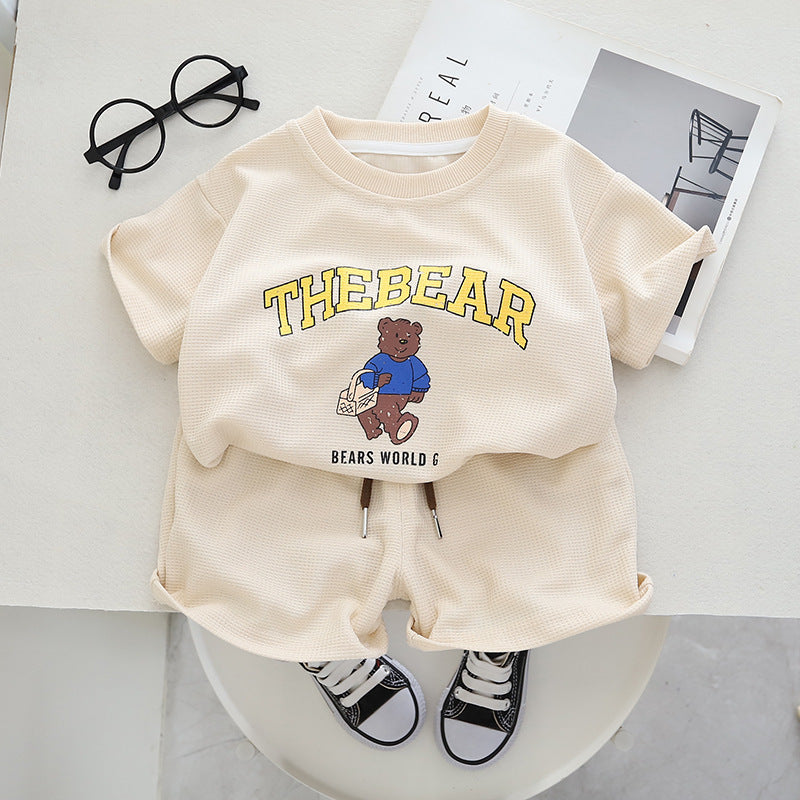 The Bear Tee and Shorts Boys Set