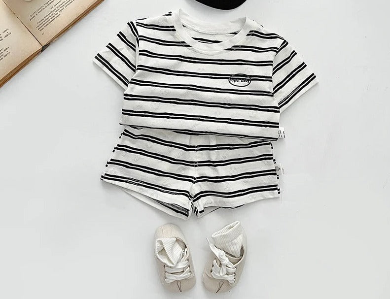 Timeless Tots Boys Striped Set