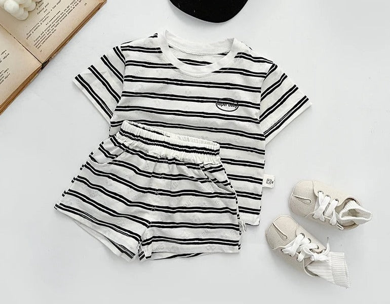 Timeless Tots Boys Striped Set