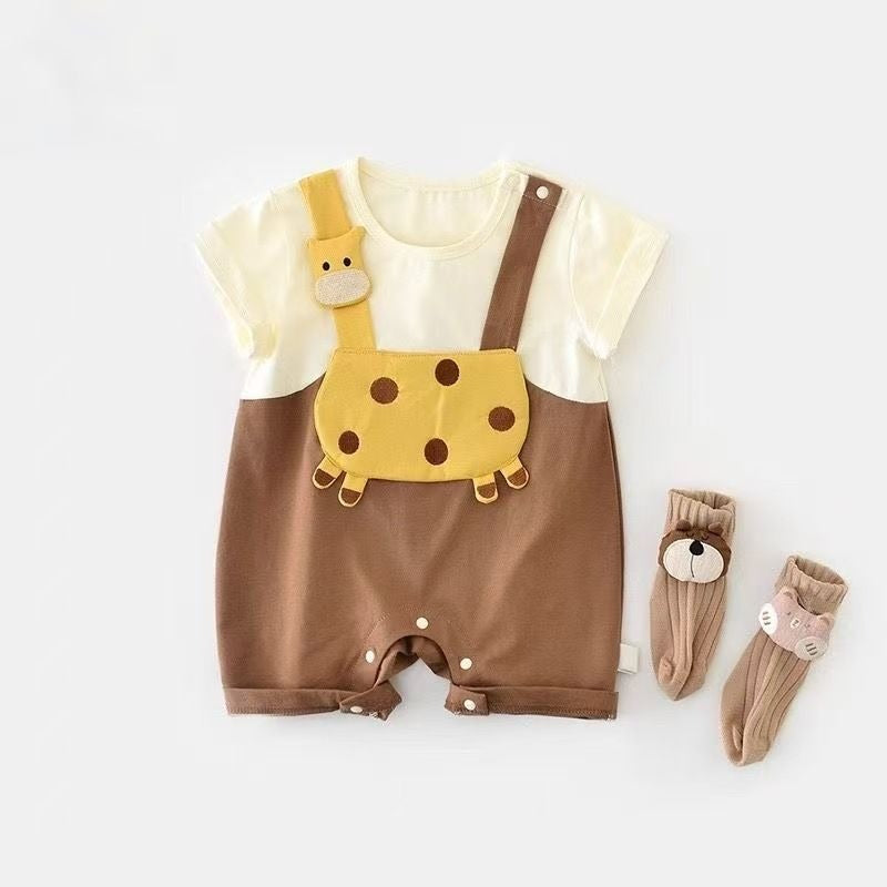 Sunny Safari Baby Boys and Girls Romper