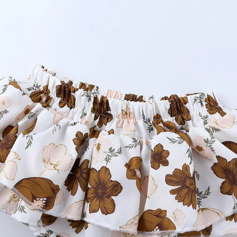 Tiny Twirls Girls Romper Set