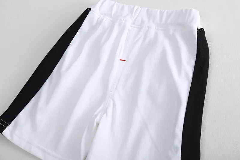 White Dino Comfy Casual Boys Set